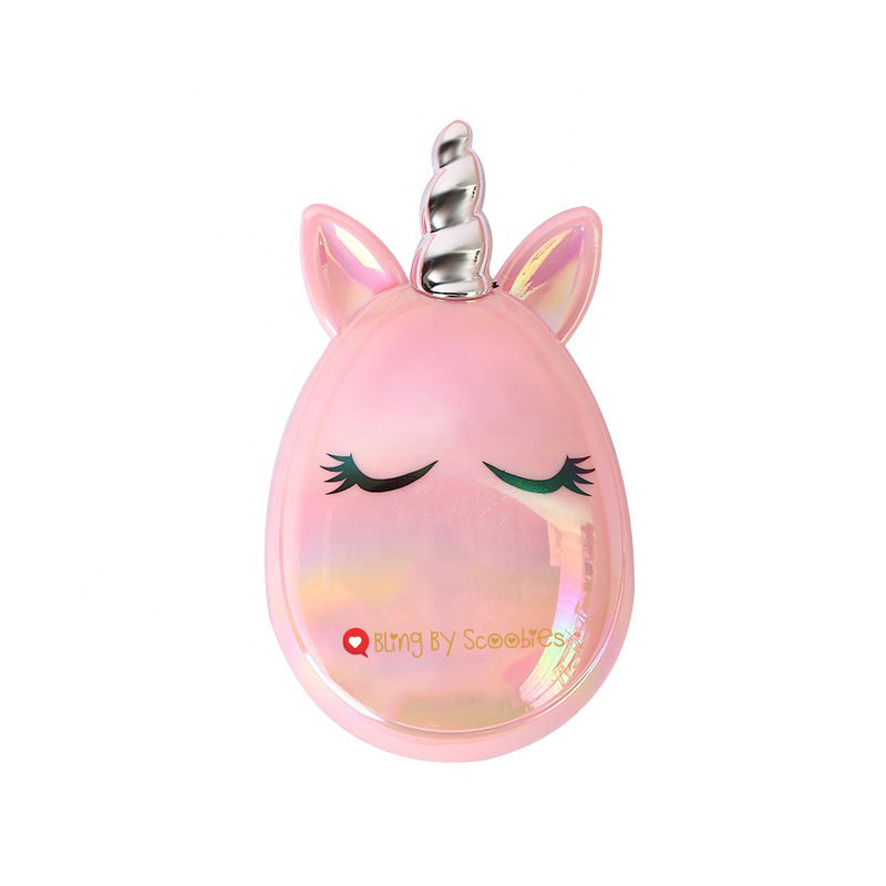 Pink Unicorn Detangler | Painless Detangling | Cutesy Round Unicorn Design | Portable