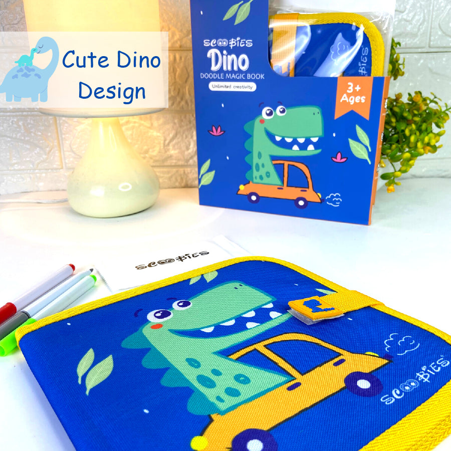 Doodle Magic Book in Dino Theme