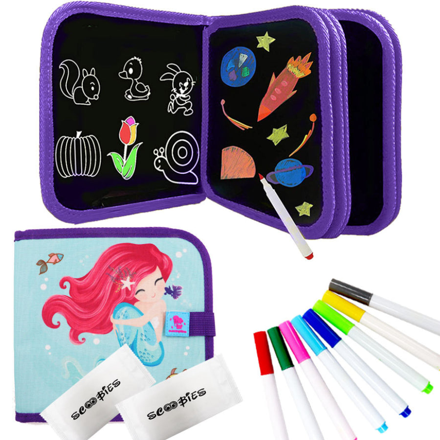 Doodle Magic Book in Mermaid theme