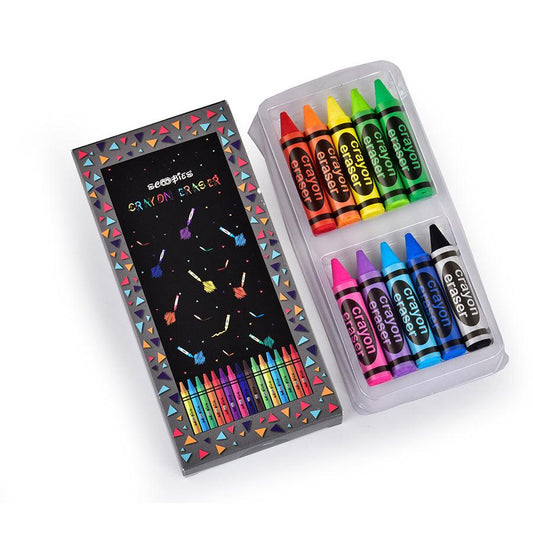 Crayon Eraser |   Dust & Smudge-Free | Age-Resistant |  Minimal Crumbling |  Crayon Shape |   Pack of 2 - Scoobies
