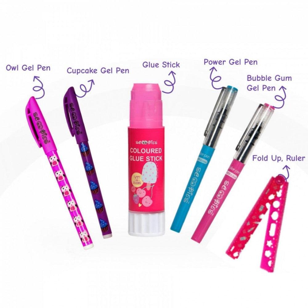 Glow in the Dark Pencil Case | With Separate Stationery Pocket | Dazzling Colours | Inimitable Design | EVA Quality - Scoobies