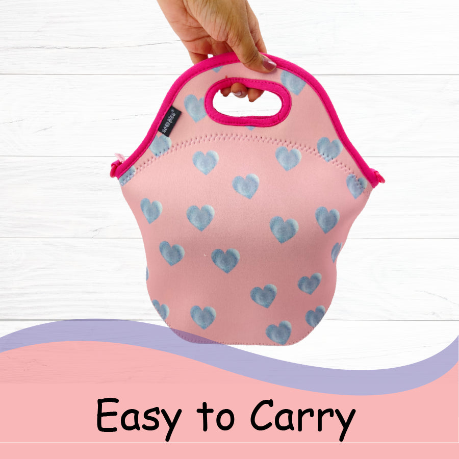 Neoprene Lunchbag - Heart Design