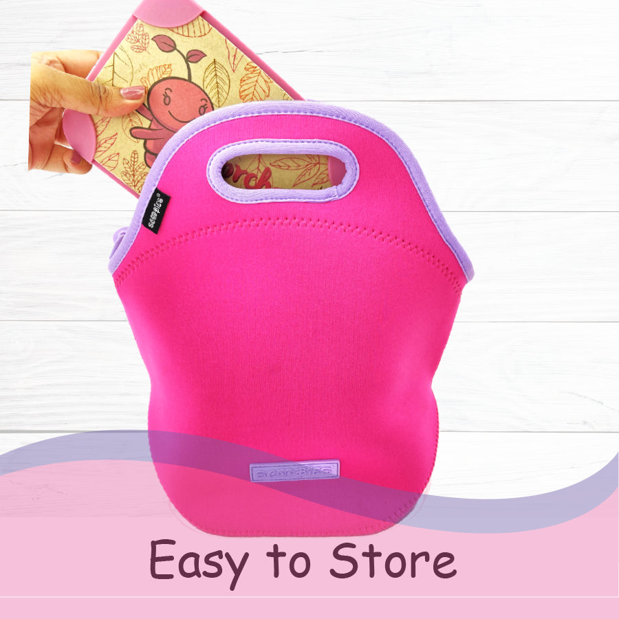 Neoprene Lunch Bag - Pinklicious Design