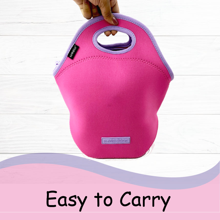 Neoprene Lunch Bag - Pinklicious Design