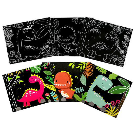 Scratch Cards - Dinosour Theme | With Activity Sheet | Ideal DIY Craft