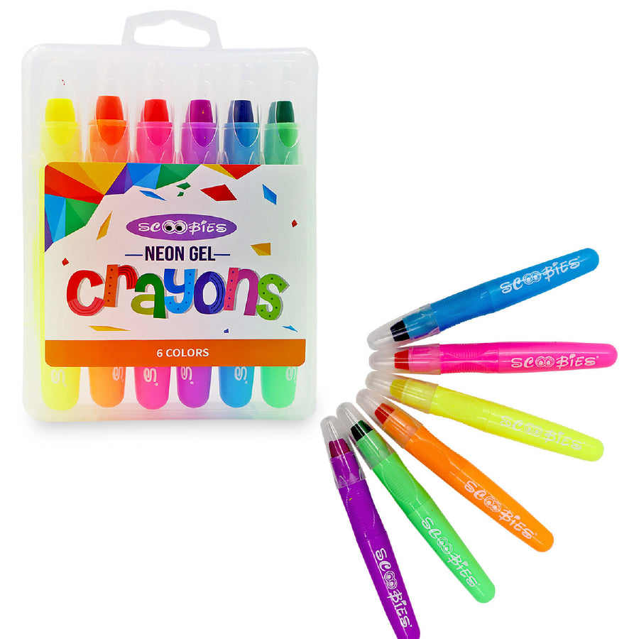 Neon Gel Crayons - Glow In The Dark Color