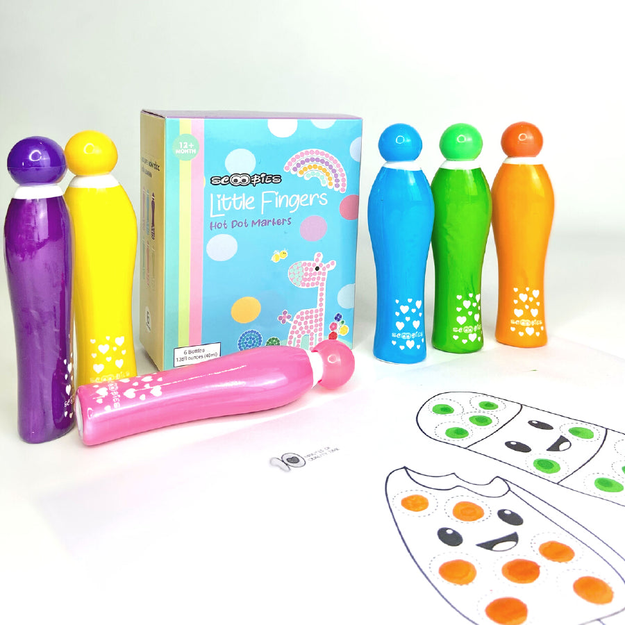 Dot Markers , Easy-to-Grip, Mess-Free, Non-Toxic Markers for Toddlers