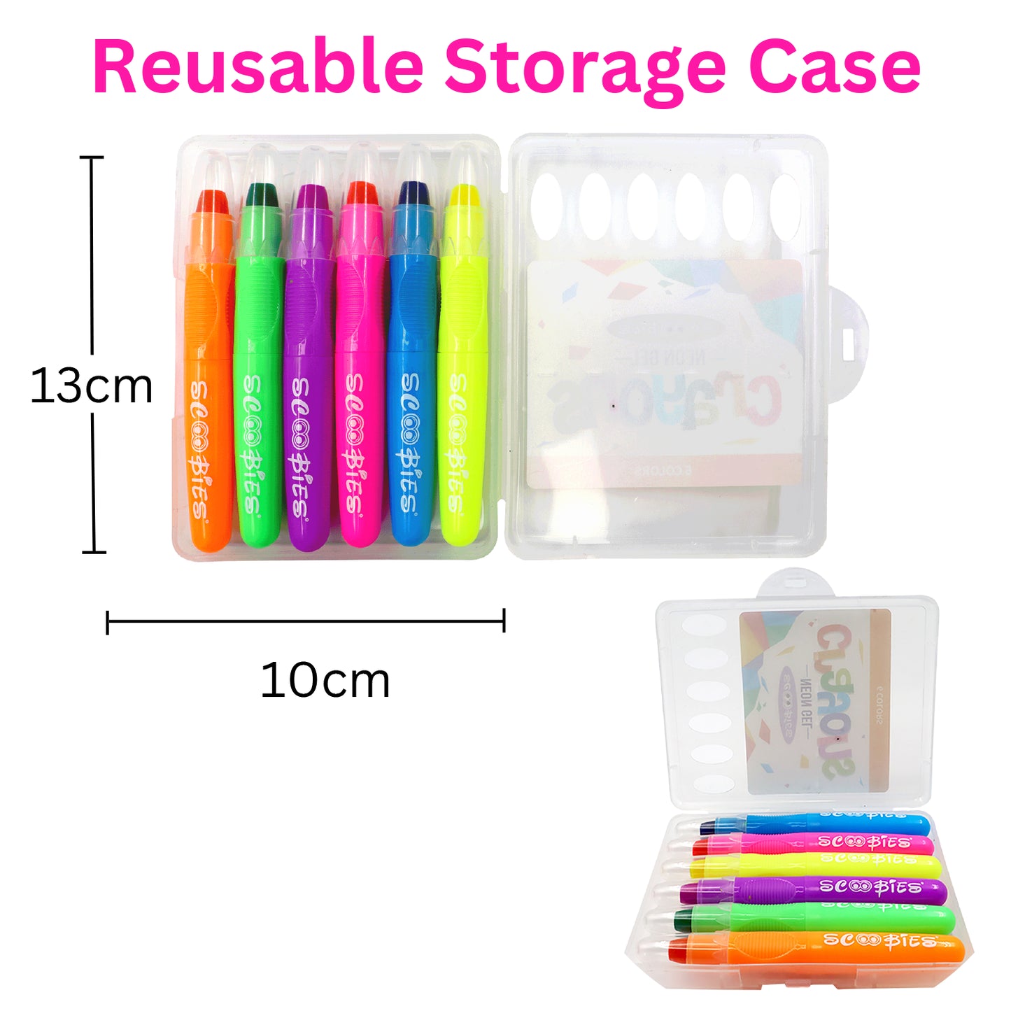 Neon Gel Crayons - Glow-in-the-Dark Color for Kids