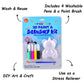 DIY Panda Squishy |  Reusable Art & Craft Kit | With Washable Markers & Paint Brush |  Stress Relief Joy Set