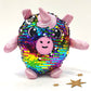 Sequin Squishy Toy  |  Unicorn Design   | With Reversible Glitter Two-Side Sequins