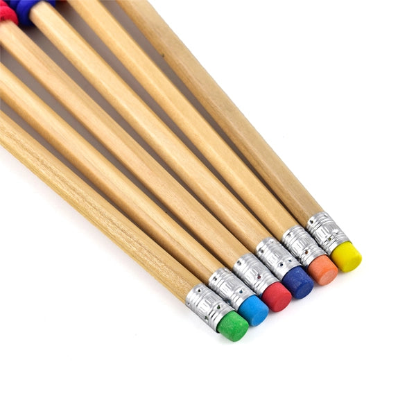 Soft Grip Pencils  |   Pack of 6 |   With Multicolour Removable Grippers |  Eraser Top   |  Ergonomic Extra-Dark Graphite Grip