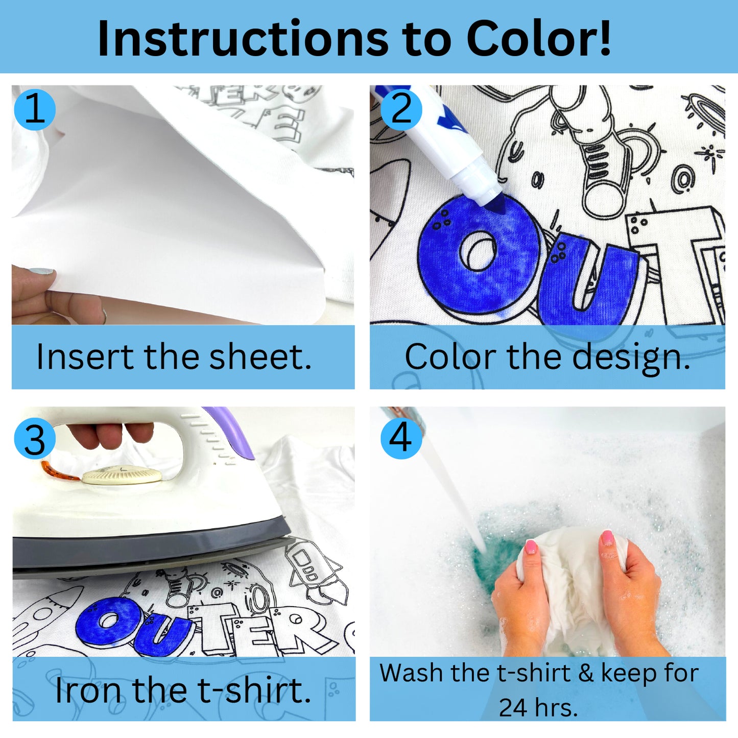 Doodle Tees (Space) - Take Art from Paper to Fabric