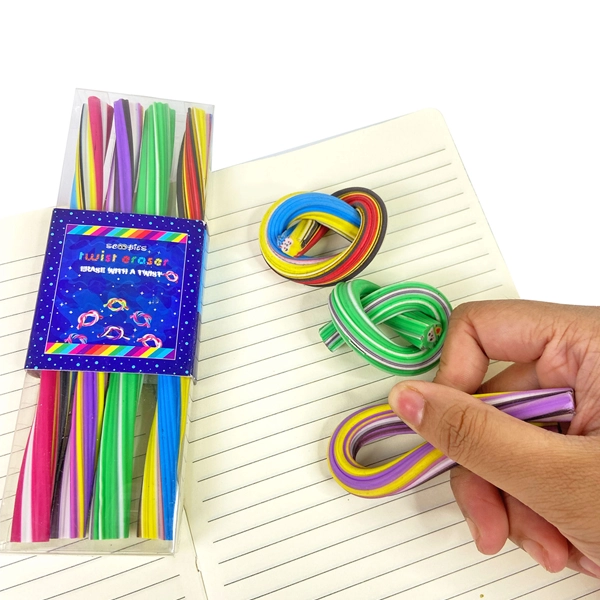 Twiddle Pencil Eraser | Dust & Smudge-Free | Age -Resistant | Minimal Crumbling | foldable Eraser