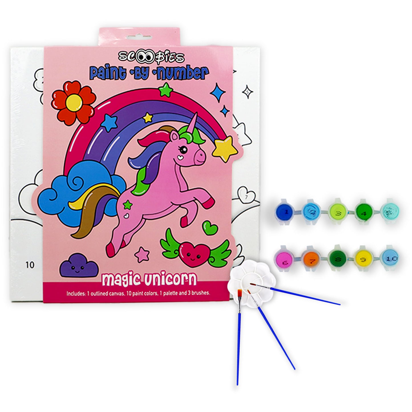 Paint by Number (Magic Unicorn) | Craft Kit for Kids | Educational Puzzle Toy | Home Learning Kit