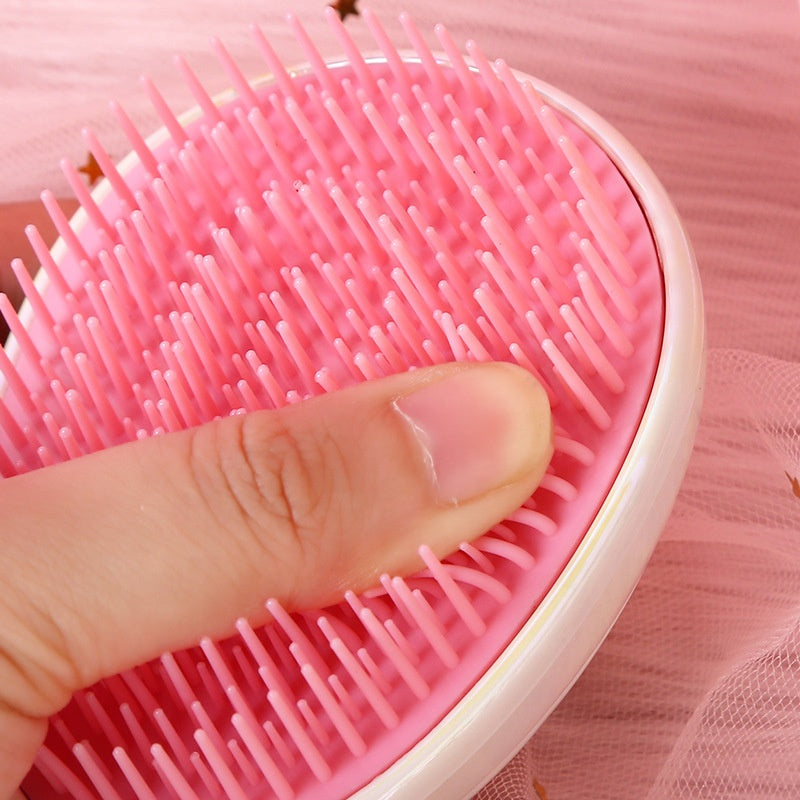 Pink Unicorn Detangler | Painless Detangling | Cutesy Round Unicorn Design | Portable