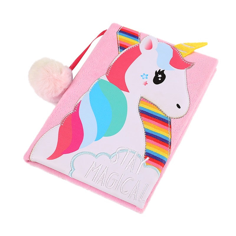 Stay Magical Unicorn Plush Diary