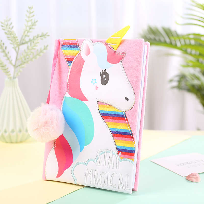 Stay Magical Unicorn Plush Diary