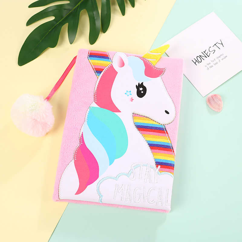 Stay Magical Unicorn Plush Diary