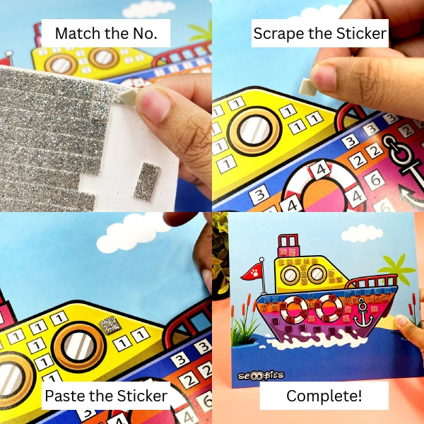 Mosaic Foam Art | Shippers Land | 125 Piece Set | DIY Creative Learning Kit