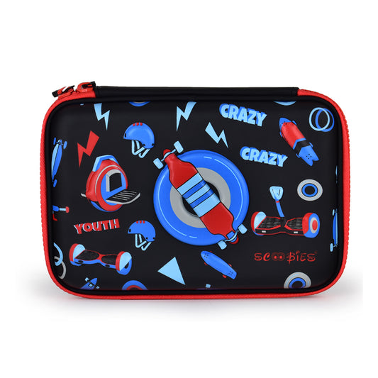 Scooboard Pencil Case | 3D Design | Quirky Colours | Multi-use Pouch