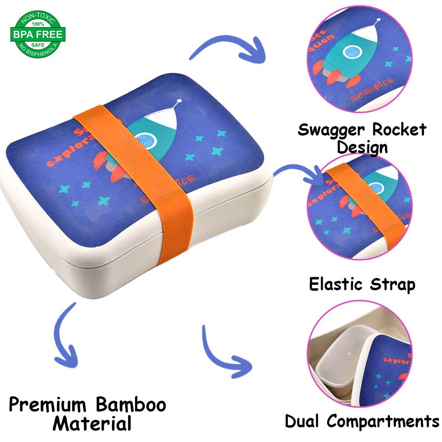 Scoo-Organilicious - Rocking Bamboo Lunchbox for Kids