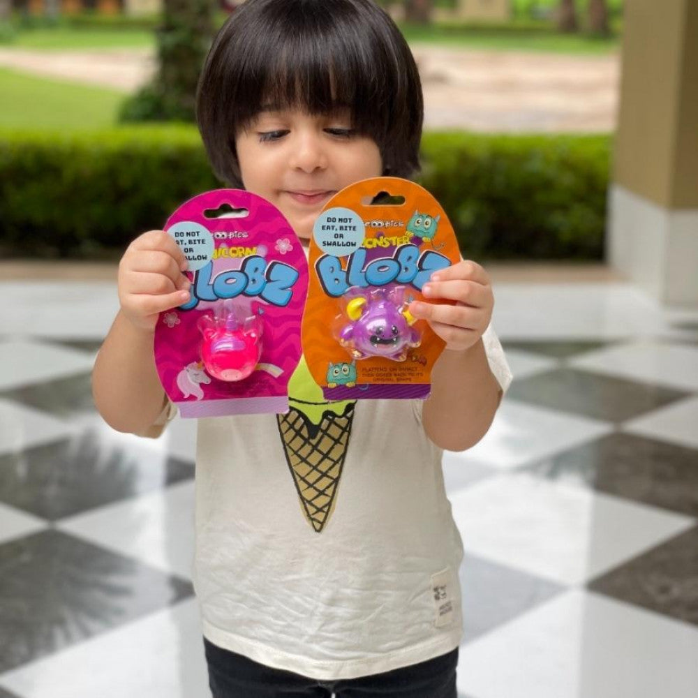 Moni-Corn Blobz Bundle | Pack Of 2 | Sensory Fidget Toy | Stress Buster | Splat Smash Toy