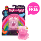 Buy 1 get 1 free Stick-i-dgets (Purple) Color-Changing Squishy Toy that glows and pops!