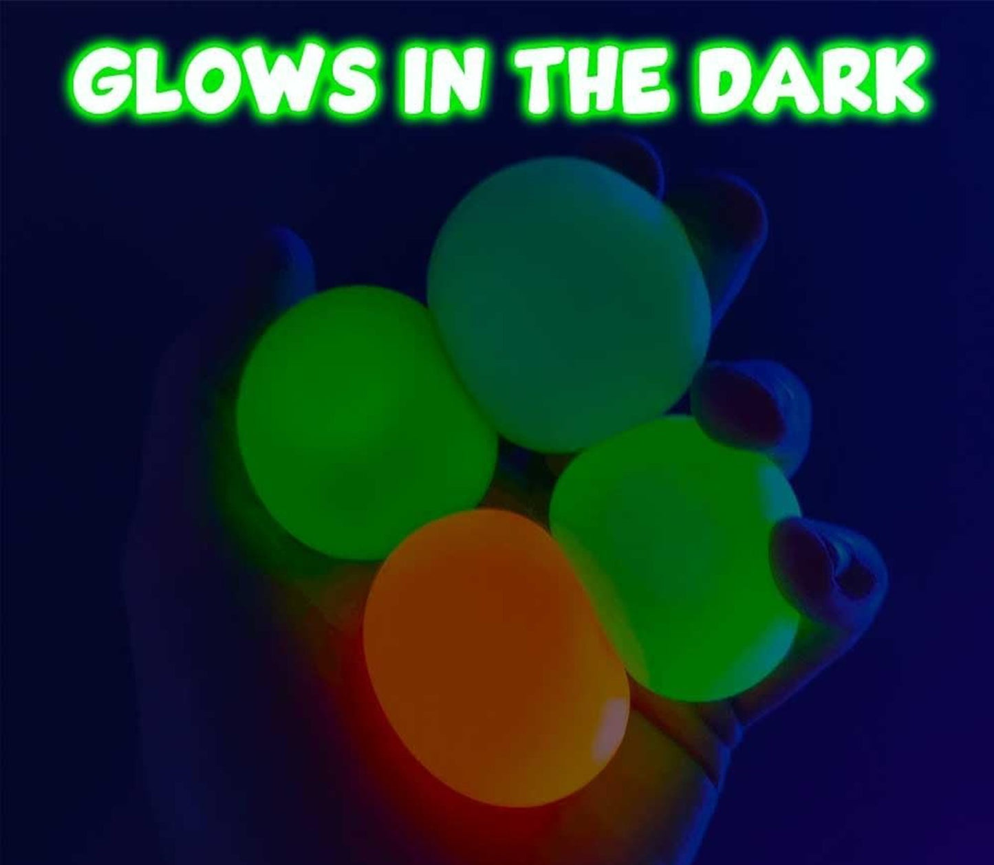 Glowballs: The Multi-Color, Glow-in-the-Dark Sensory Balls | Squishy Fun For Kids | The Perfect Fidget Stress Buster