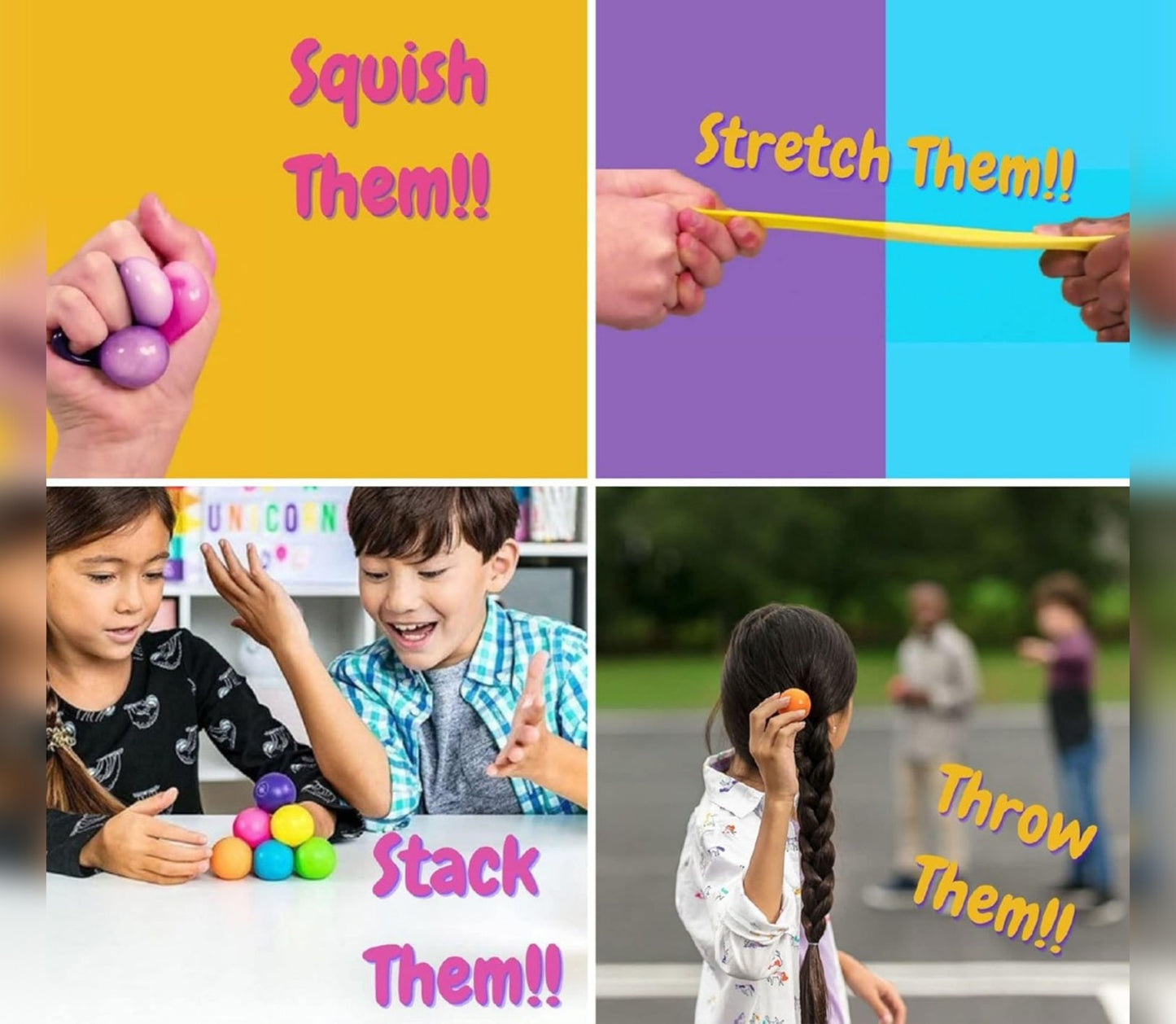 Glowballs: The Multi-Color, Glow-in-the-Dark Sensory Balls | Squishy Fun For Kids | The Perfect Fidget Stress Buster