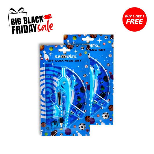 Buy 1 get 1 Free, BFF Compass & Protractor Set - A Mathematics Wizard