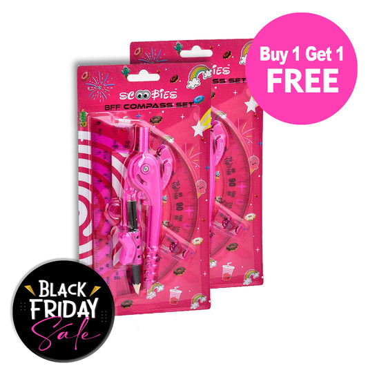 BUY 1 GET 1 FREE,  BFF Compass & Protractor Set - A Mathematics Wizard