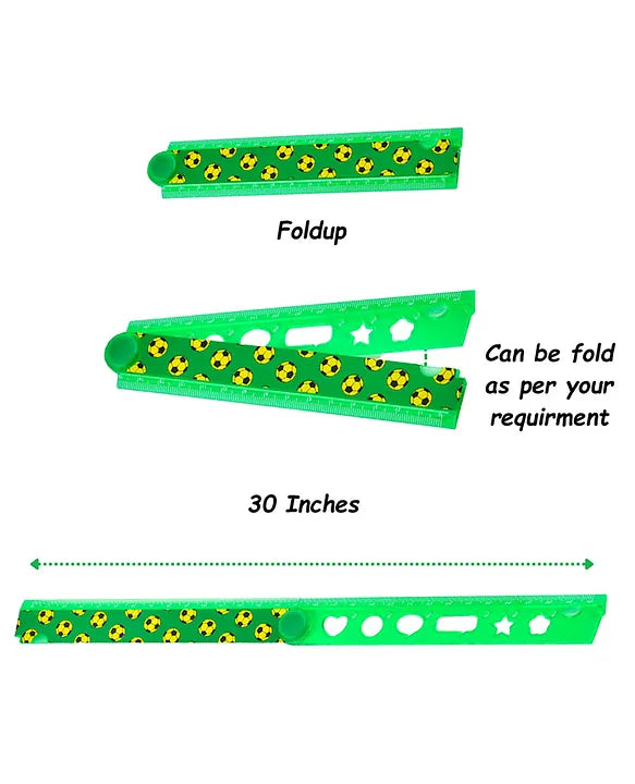 Squad Fold-Up Ruler - Football Zone