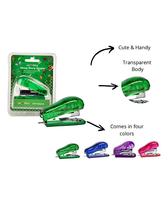 Minny Binny stapler , in 4 Colors