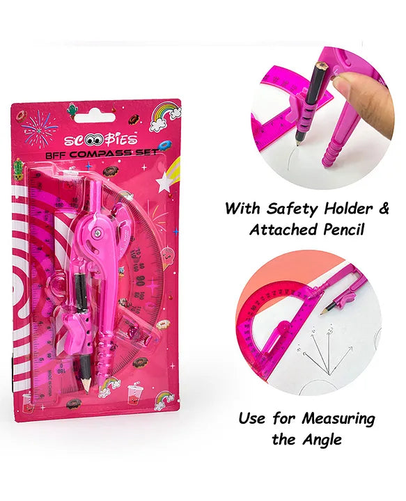 BFF Compass & Protractor Set - A Mathematics Wizard