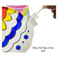 3D Coloring | Inflatable Queen with 5 Markers | Reusable Toy
