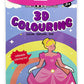 3D Coloring | Inflatable Queen with 5 Markers | Reusable Toy