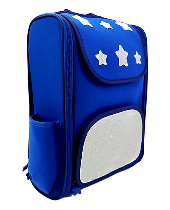 Scoobies Starry Glow Backpack - Shiny Star Print, EVA Case & Premium Comfort!