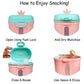 Snack Container - Your On the Go Munching Partner (Pastel Pink)