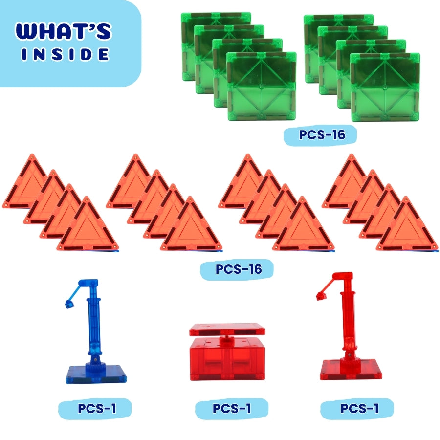 Funstruction Magnetic Combo Pack, 2D 3D Structures