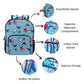 Scoobies Shark Glow-in-the-Dark Backpack 16”  Lightweight, Waterproof, Anti-Shock & Spacious
