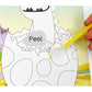 Velvet Art Book (Dinosaur World) | 4 Design Cards with 15 Piece Set