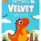 Velvet Art Book (Dinosaur World) | 4 Design Cards with 15 Piece Set