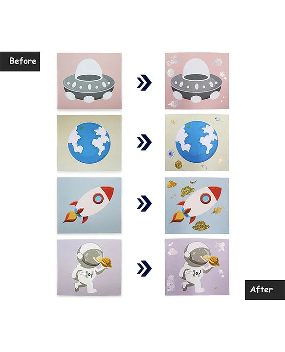 Foil Art Set - Magically Transfer to Space