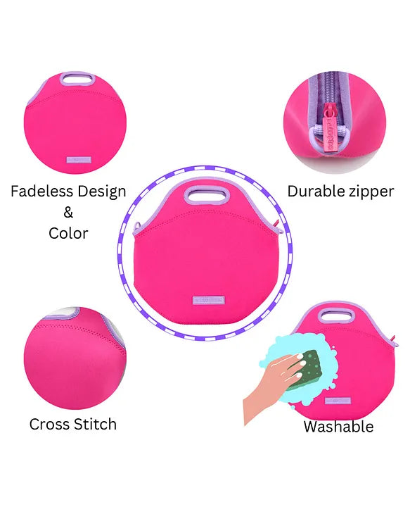 Neoprene Lunch Bag - Pinklicious Design
