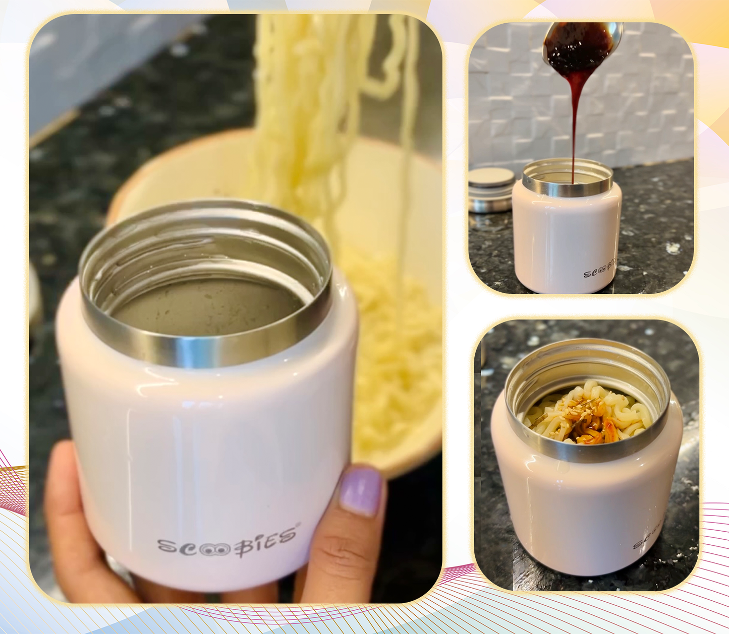 Foodielicious Insulated Food Container - For Nutritious Bites (Pink)