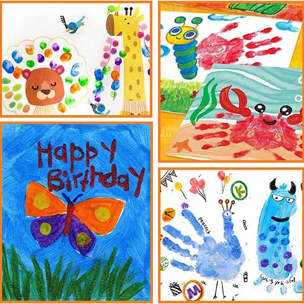 Rainbow Finger Paints - For your First Painting