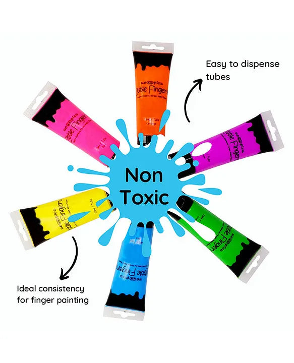 Rainbow Finger Paints - For your First Painting