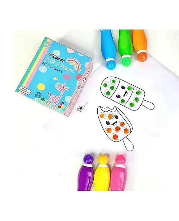 Dot Markers , Easy-to-Grip, Mess-Free, Non-Toxic Markers for Toddlers