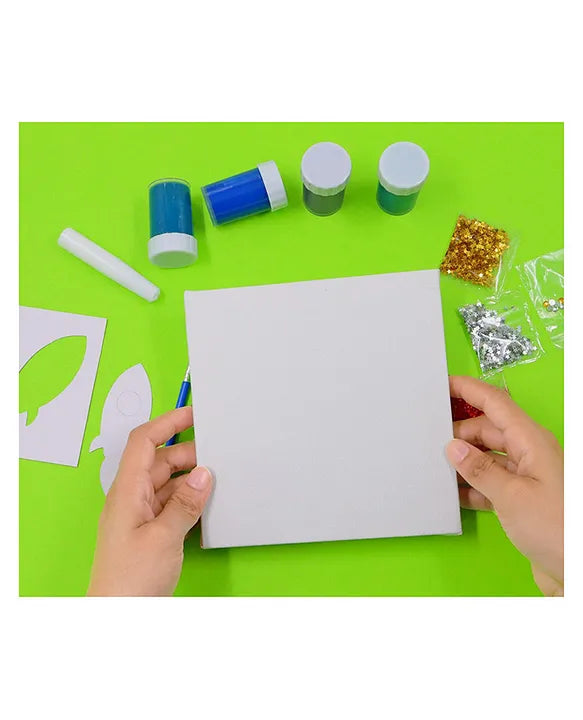 DIY Pouring Canvas Art - The Journey to Space