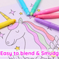 Macaroon Colors 6 Pastel Crayons for Mess-Free, Smudge-Free Art Fun